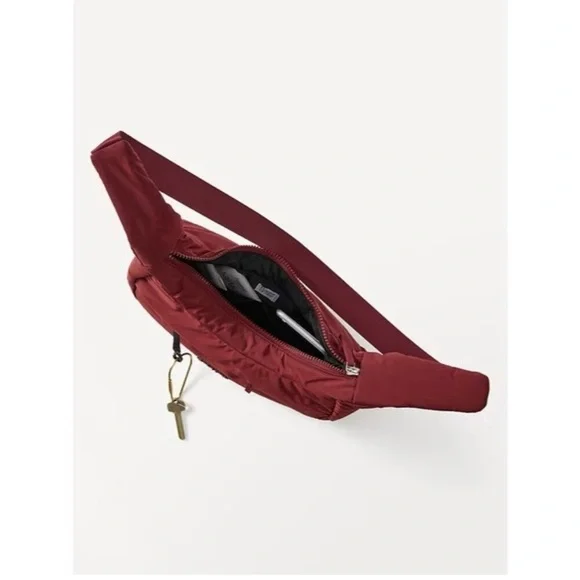 Athleta All About Small Crossbody Hobo Bag in Redwood - Picture 10 of 10